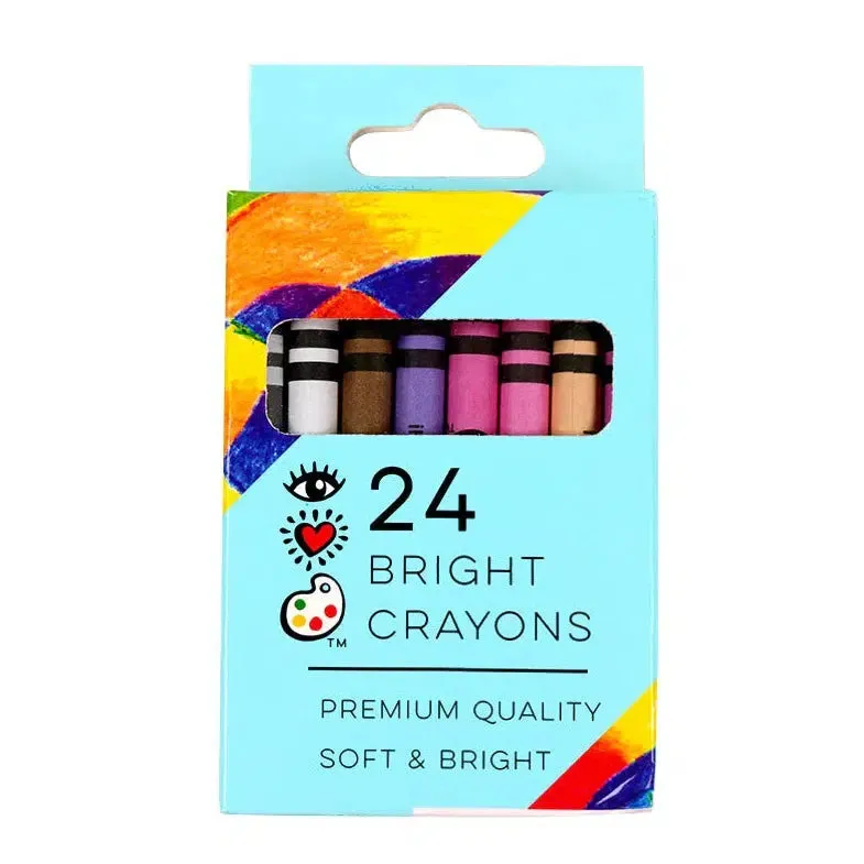 24 Bright Crayons