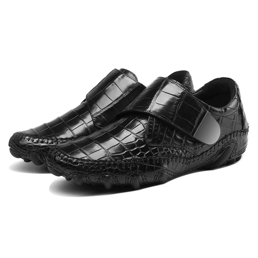 6 CM / 2.36 Inches CMR CHAMARIPA height increasing shoes for men invisible heel crocodile leather formal shoes