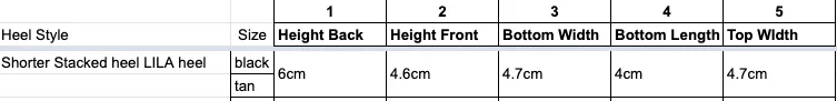6cm block heel Style# LILA