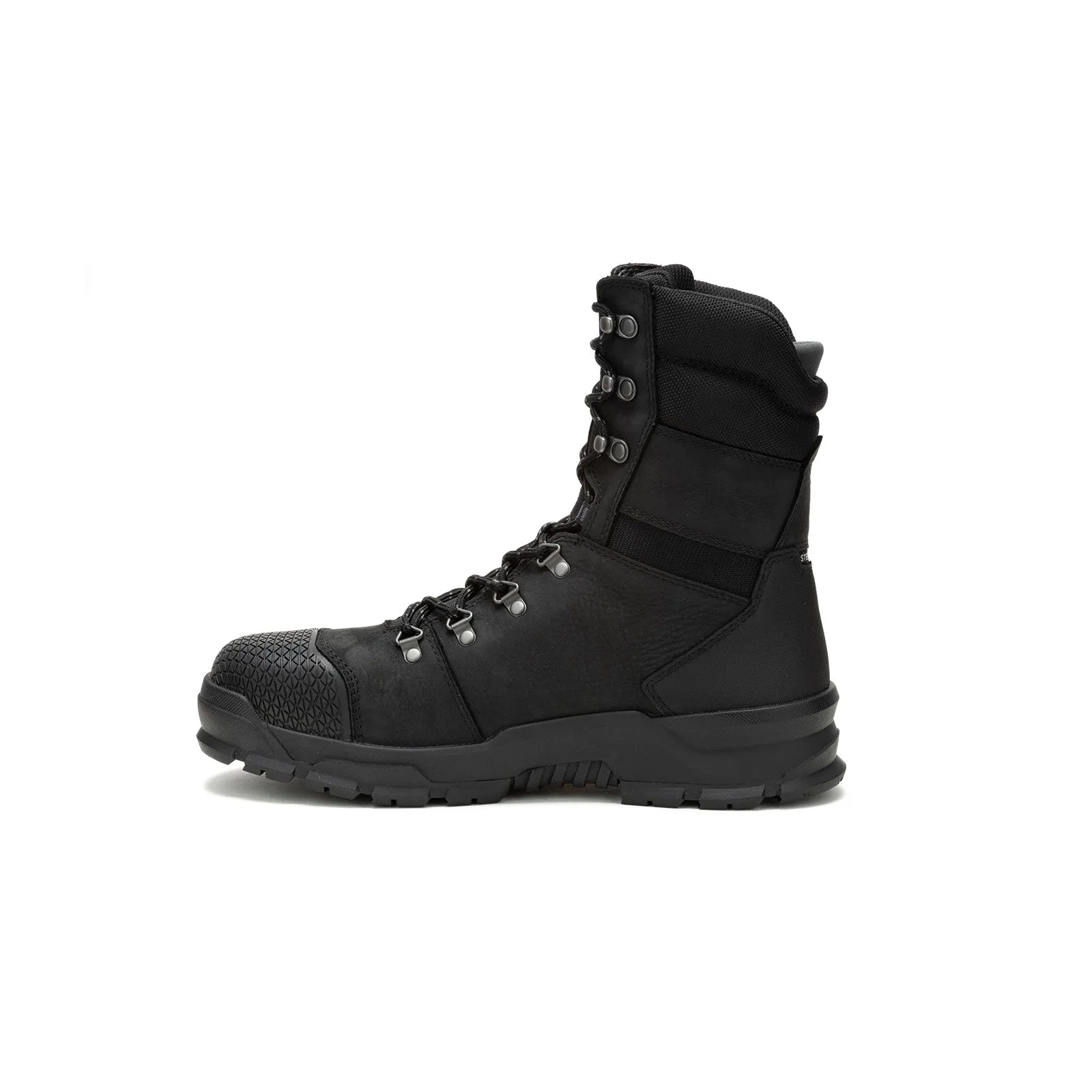 Accomplice X 8 Inch Steel-Toe Waterproof Work Boots Black