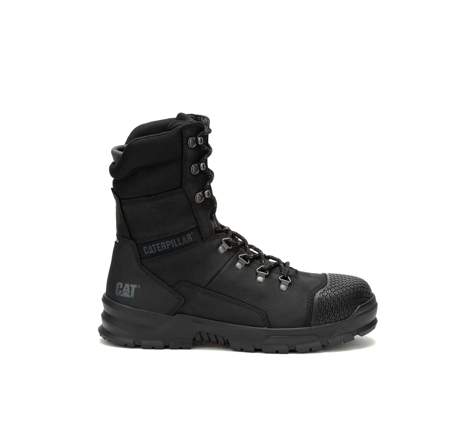 Accomplice X 8 Inch Steel-Toe Waterproof Work Boots Black