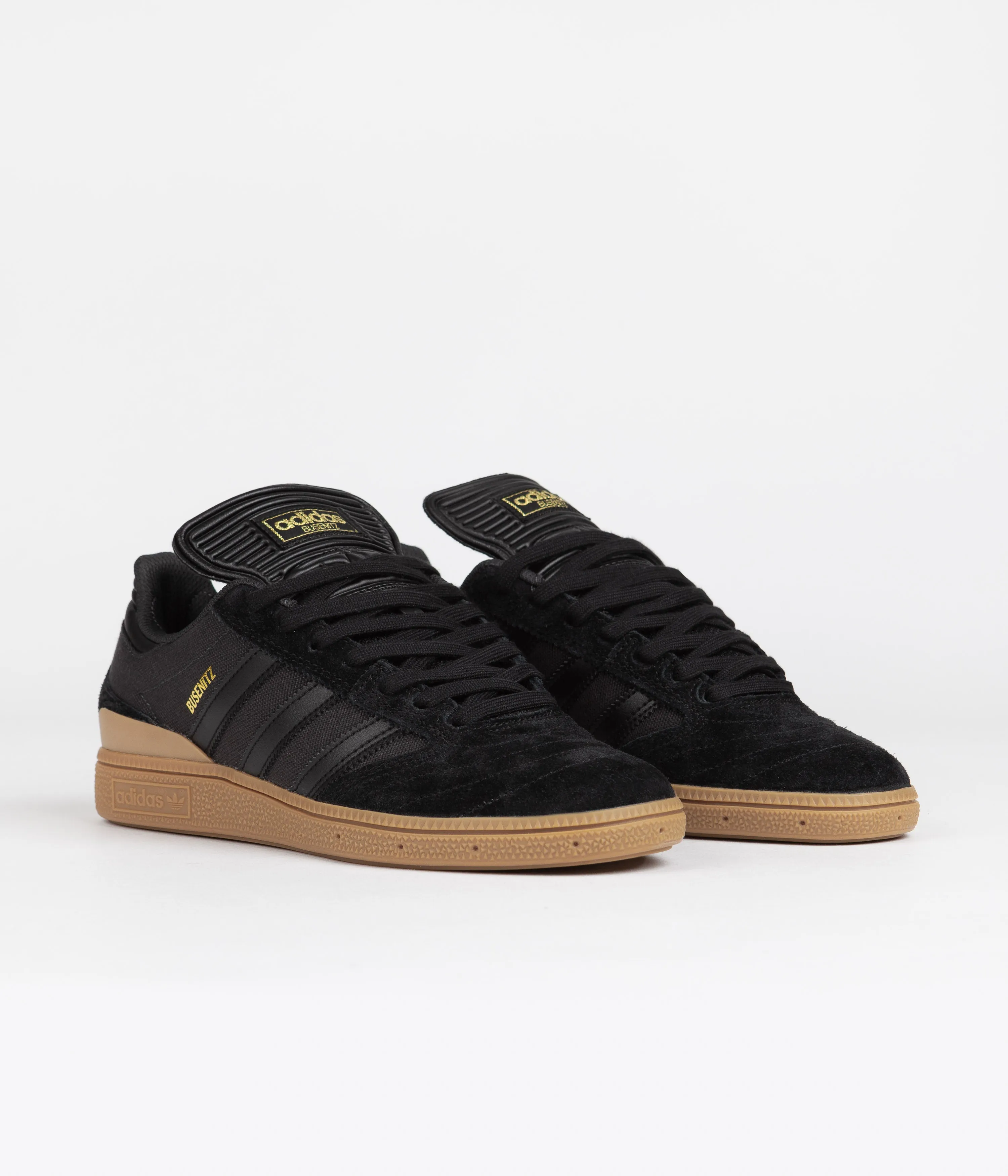 Adidas Busenitz Shoes - Core Black / Carbon / Gold Metallic
