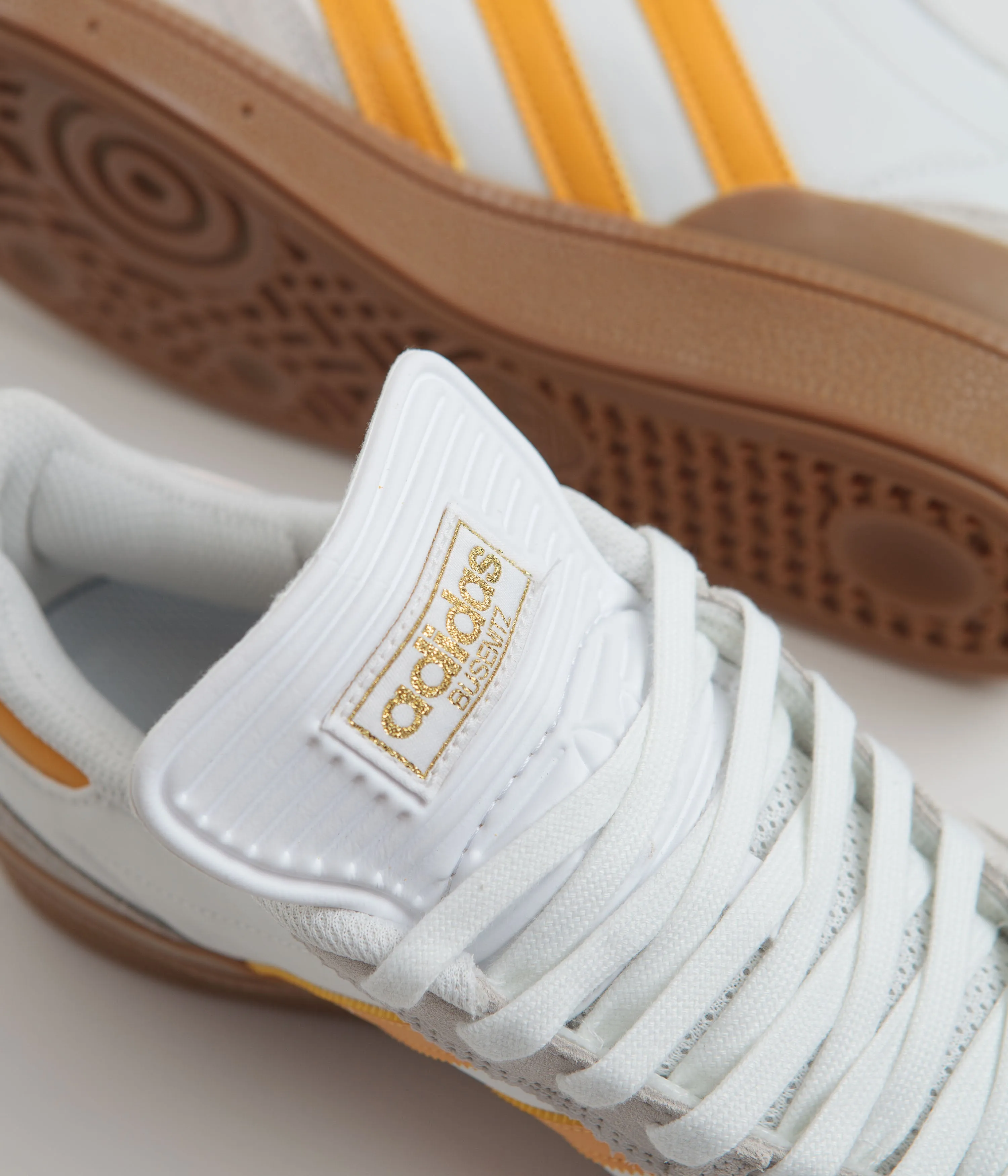 Adidas Busenitz Shoes - Crystal White / Yellow / Gum4