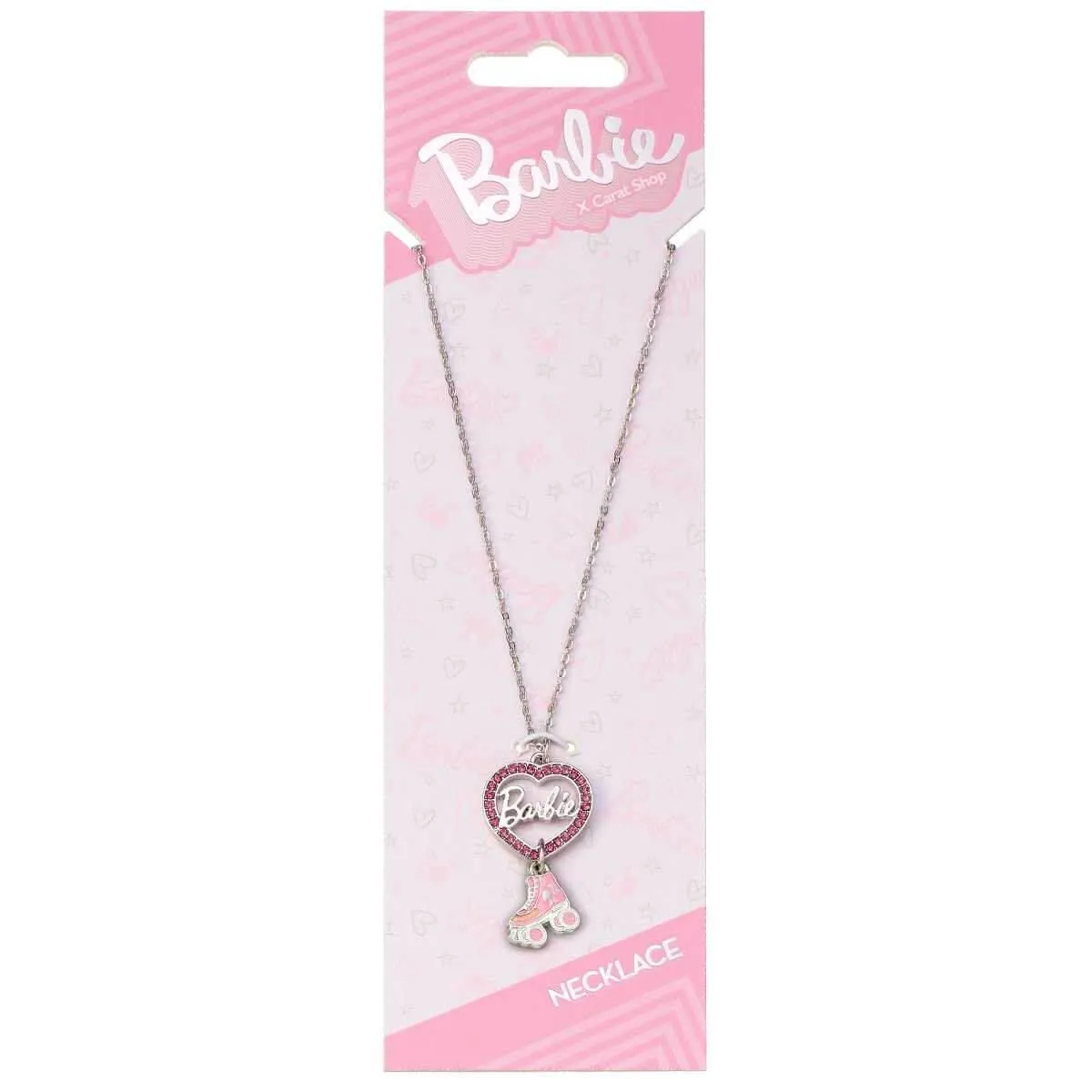 Barbie™️ Crystal Heart and Roller Skate Necklace - Barbie x Carat Shop