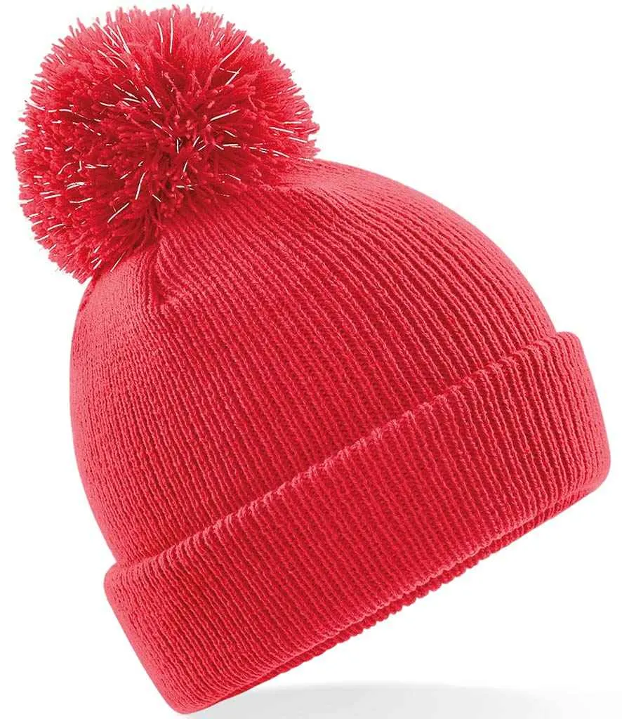 BB406B - Beechfield Kids Reflective Bobble Beanie