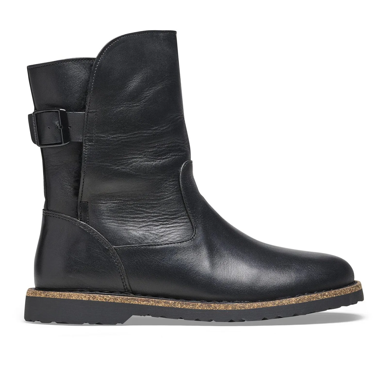 Birkenstock Uppsala Boot (Women) - Black Leather/Black Shearling