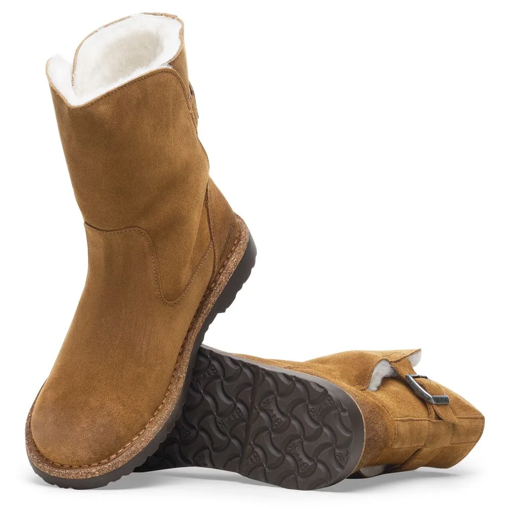 'Birkenstock' Women's Uppsala Shearling - Dark Tea / Natural