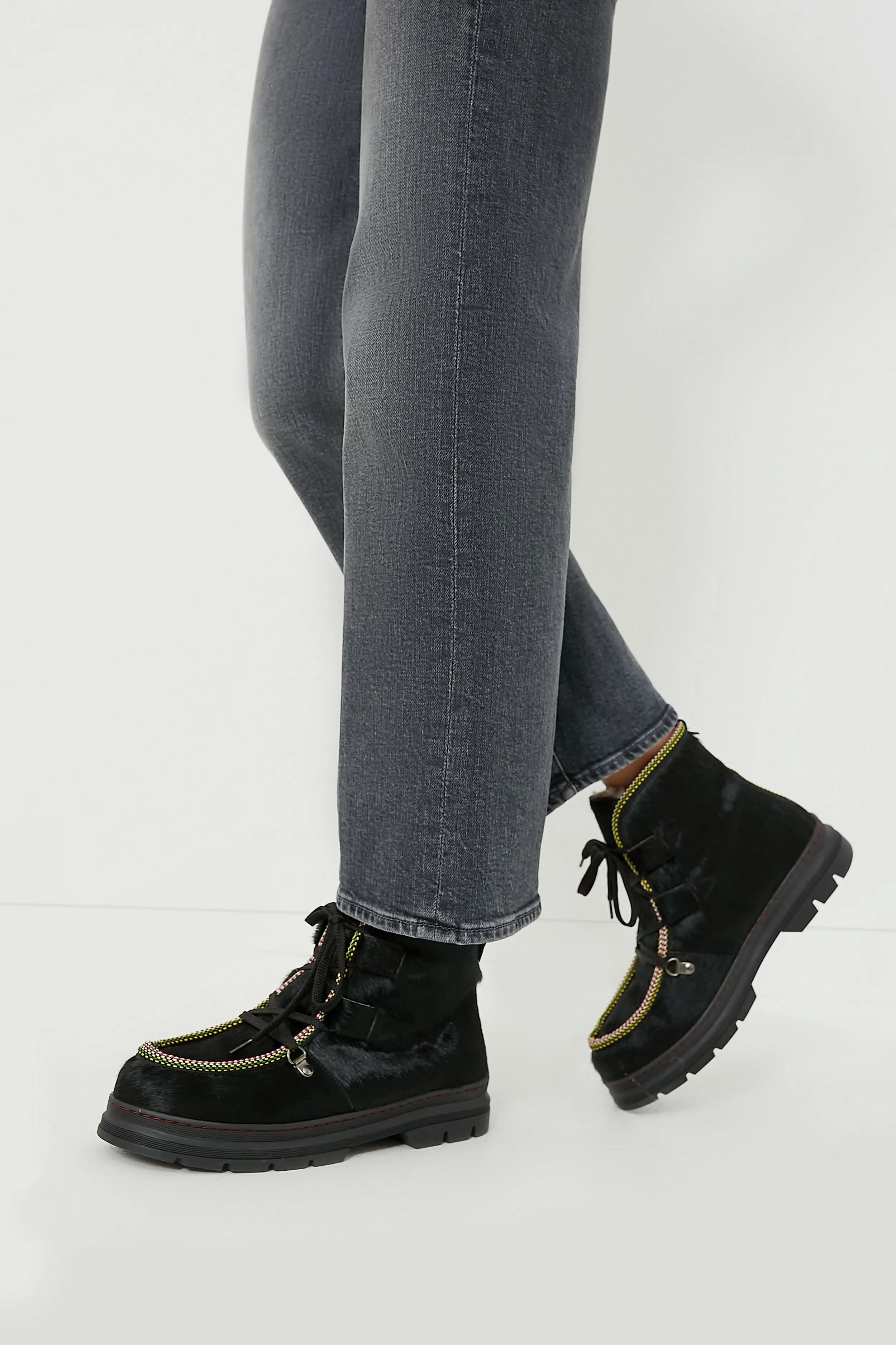 Black Shearling Lined Incredible Pony Boots