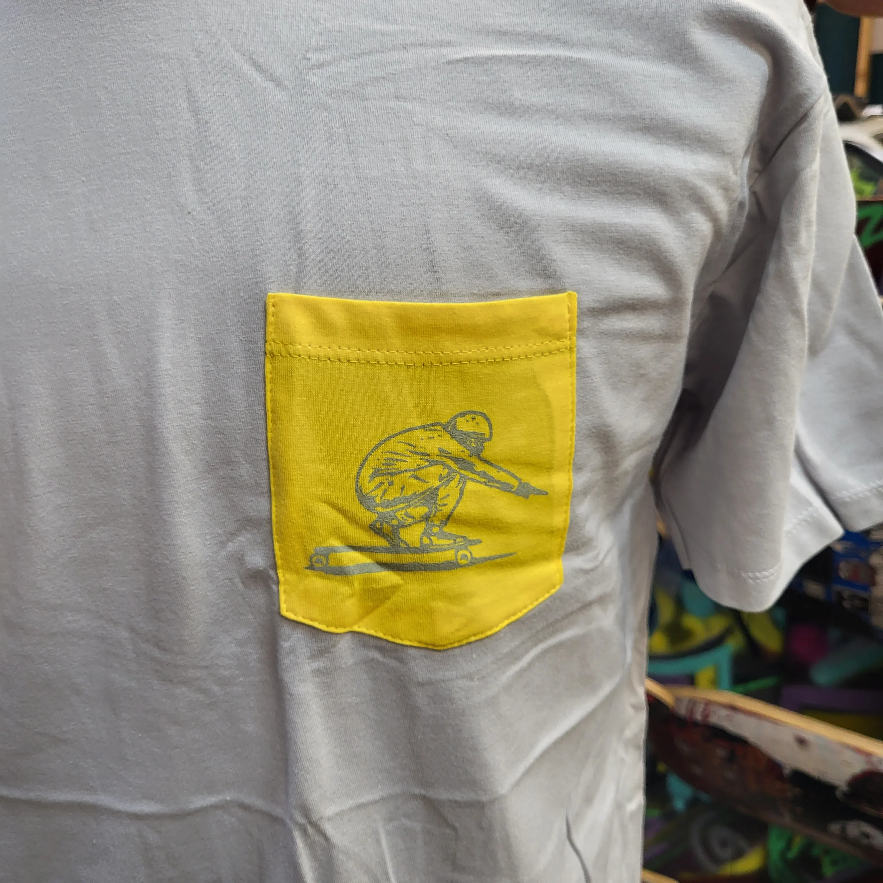 Blood Orange - Full Send Racer grey Pocket tee