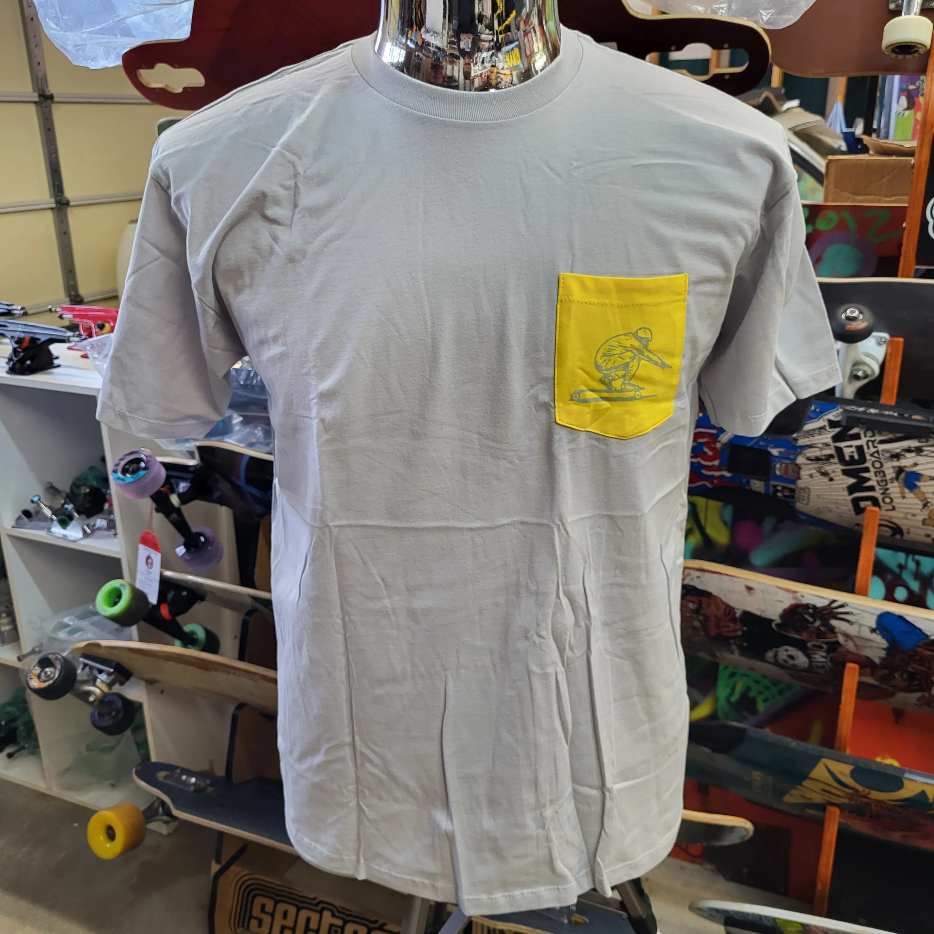 Blood Orange - Full Send Racer grey Pocket tee