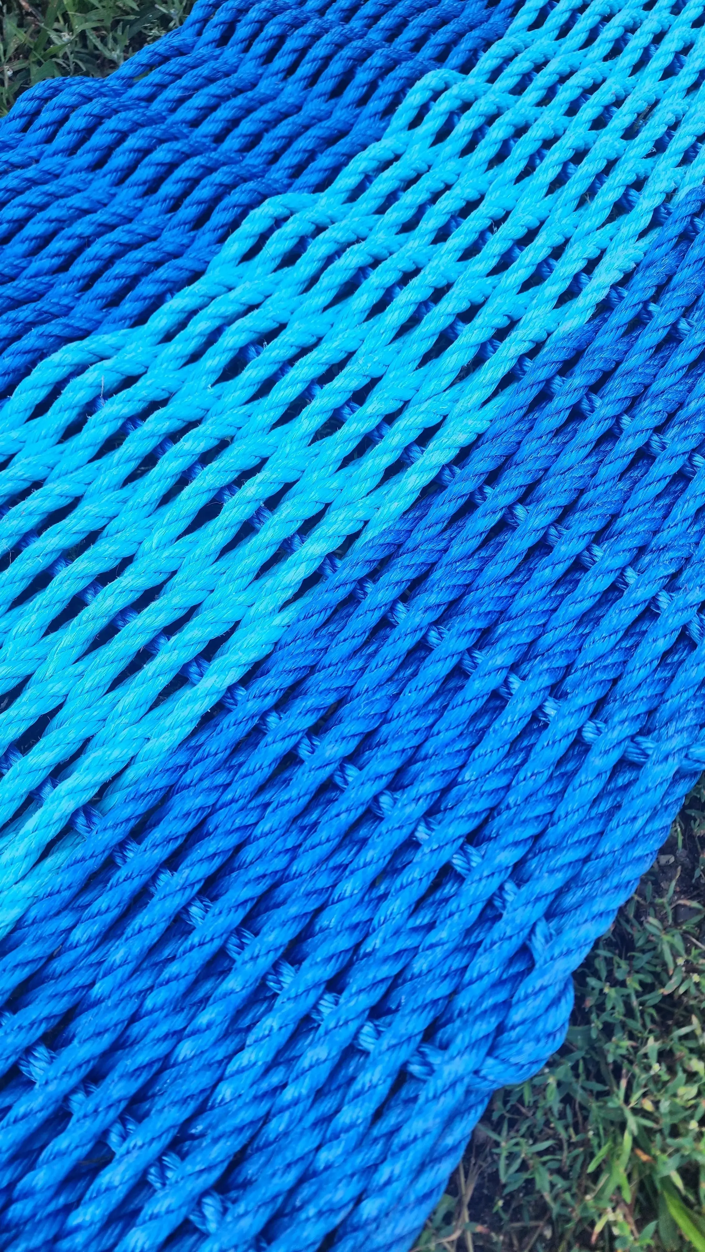 Blue and Light Blue Rope Mat