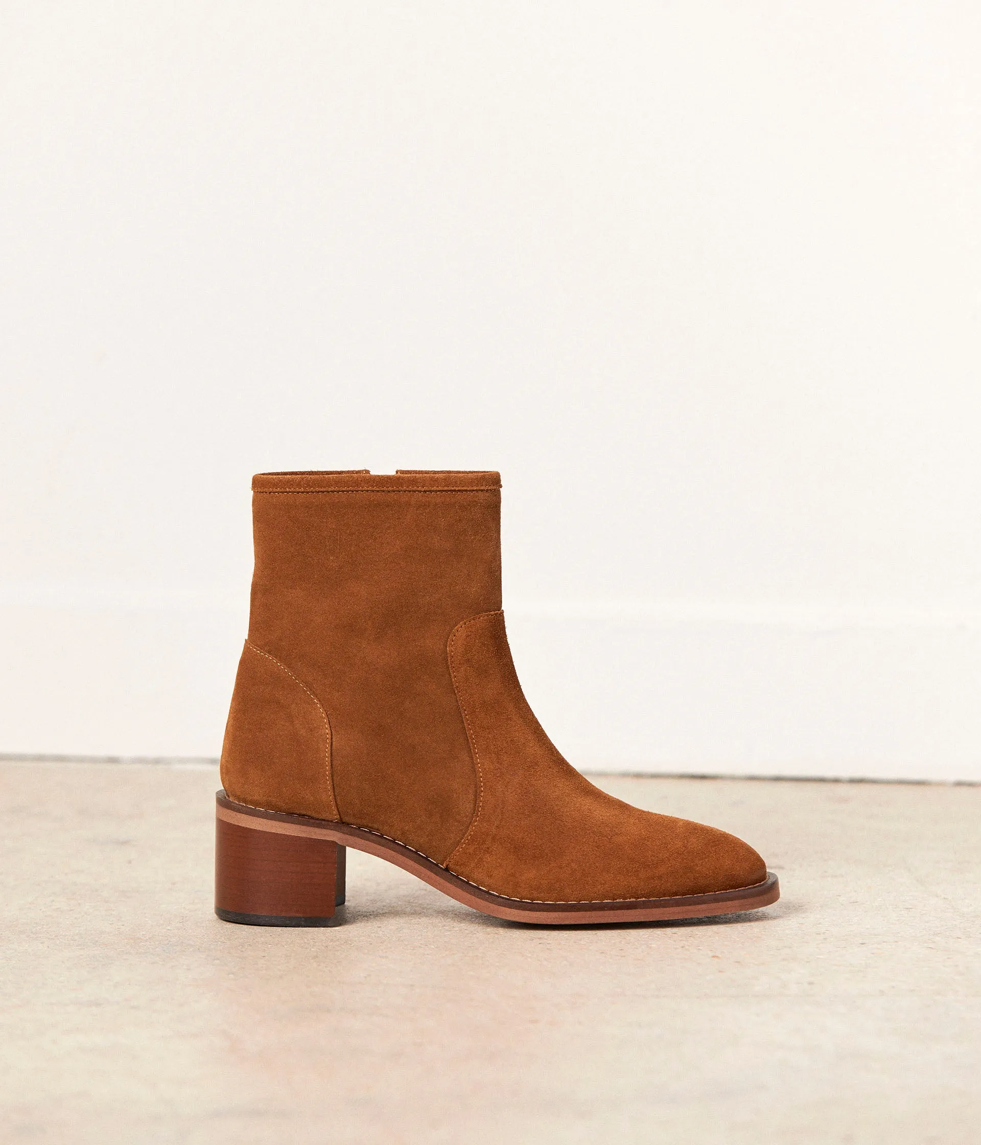 Boots cuir velours Jacob