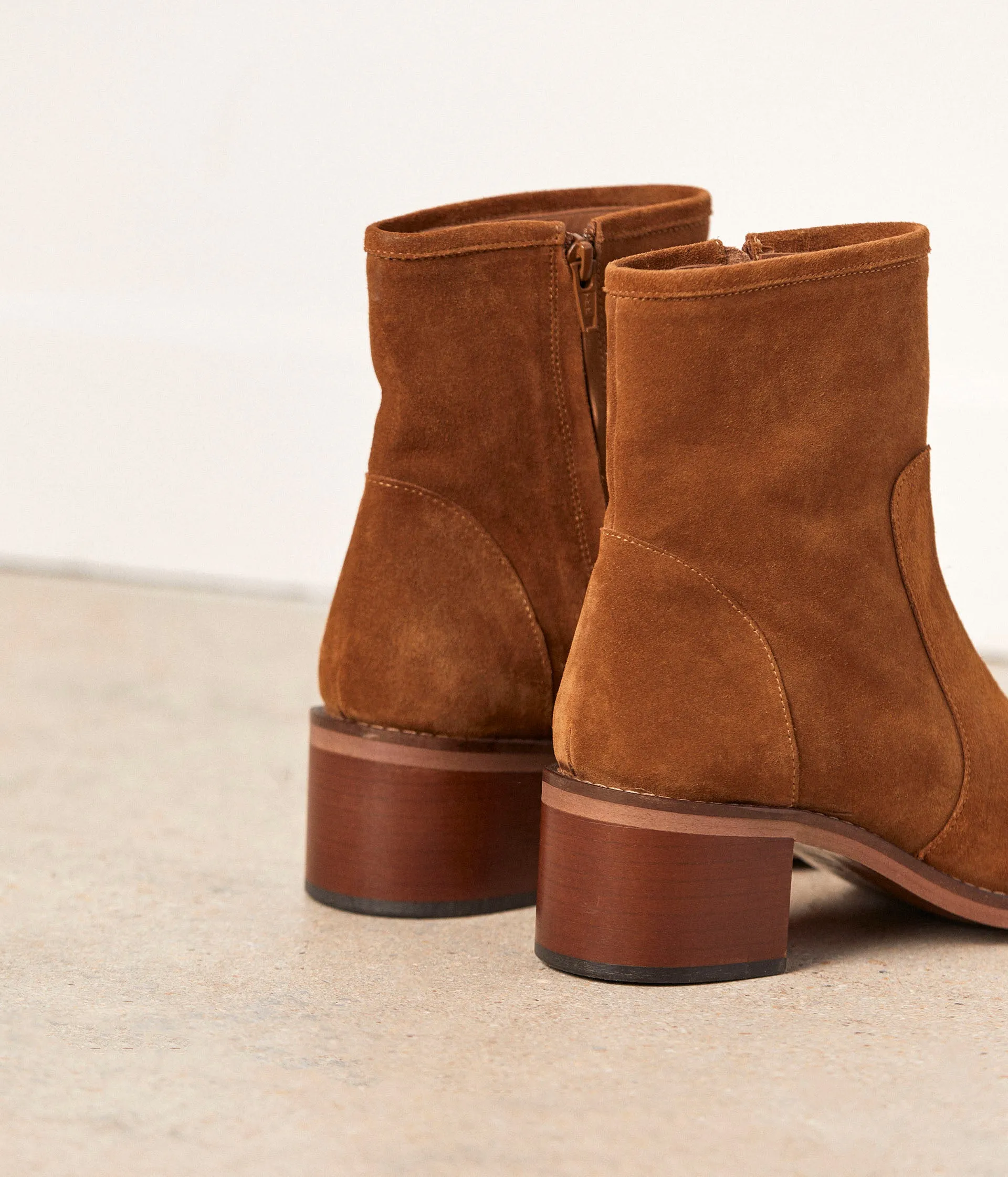 Boots cuir velours Jacob