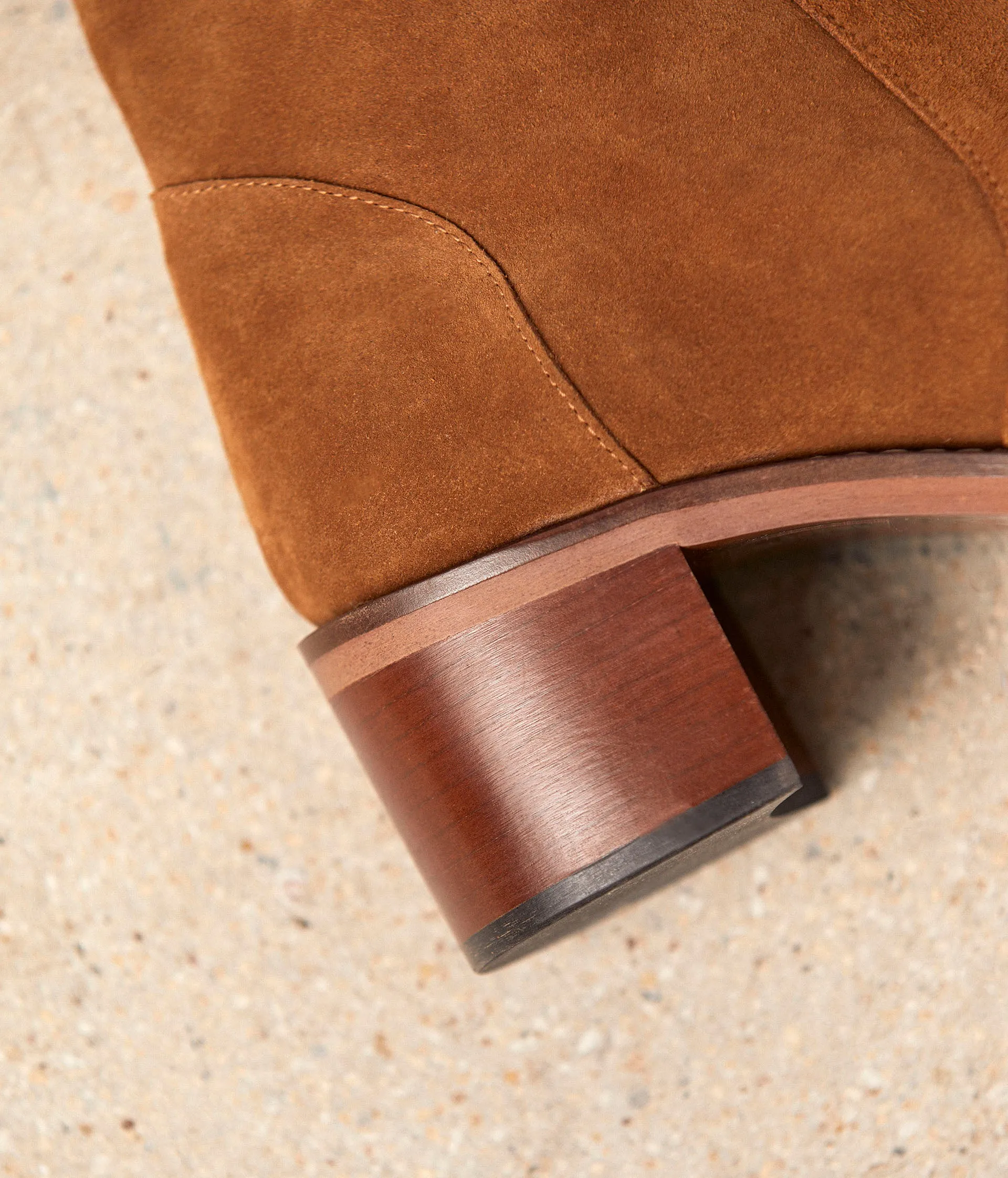 Boots cuir velours Jacob