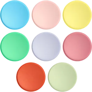 Bright Compostable Party Plates