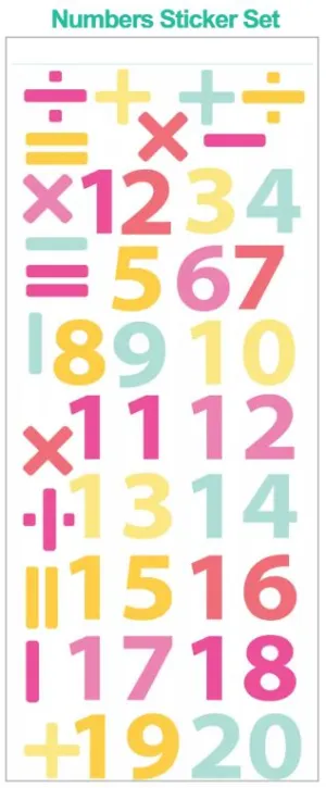 Bright Maths Sticker Set