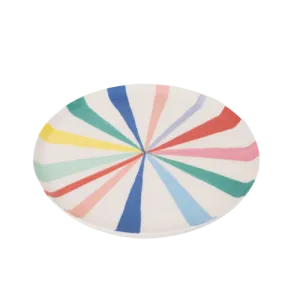Bright Stripe Reusable Plates | Small