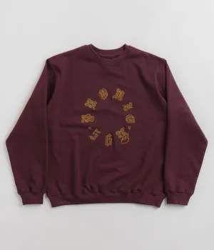 Bronze 56K Old E Circle Crewneck Sweatshirt - Burgundy