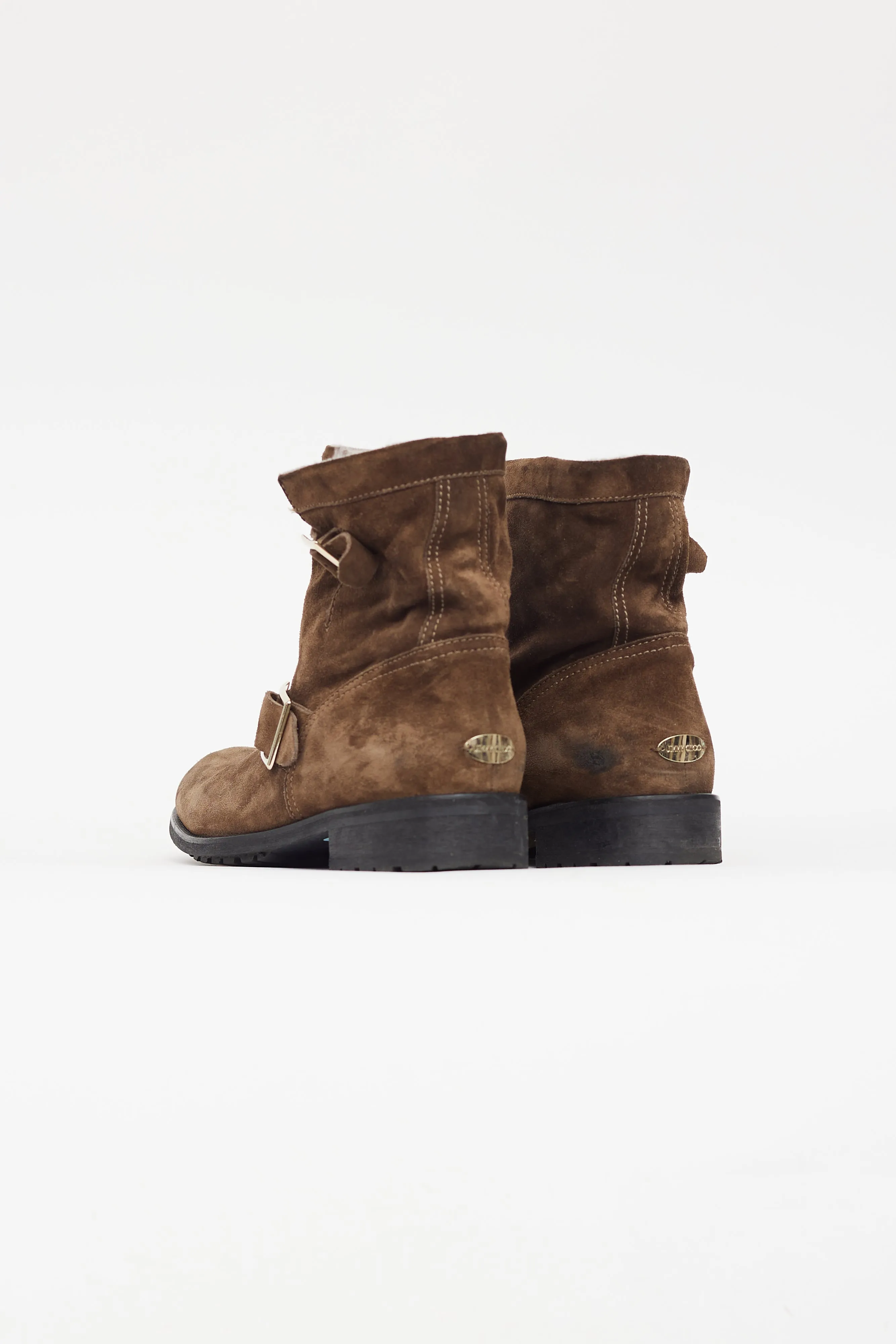 Brown Suede & Shearling Lined Youth II Boot