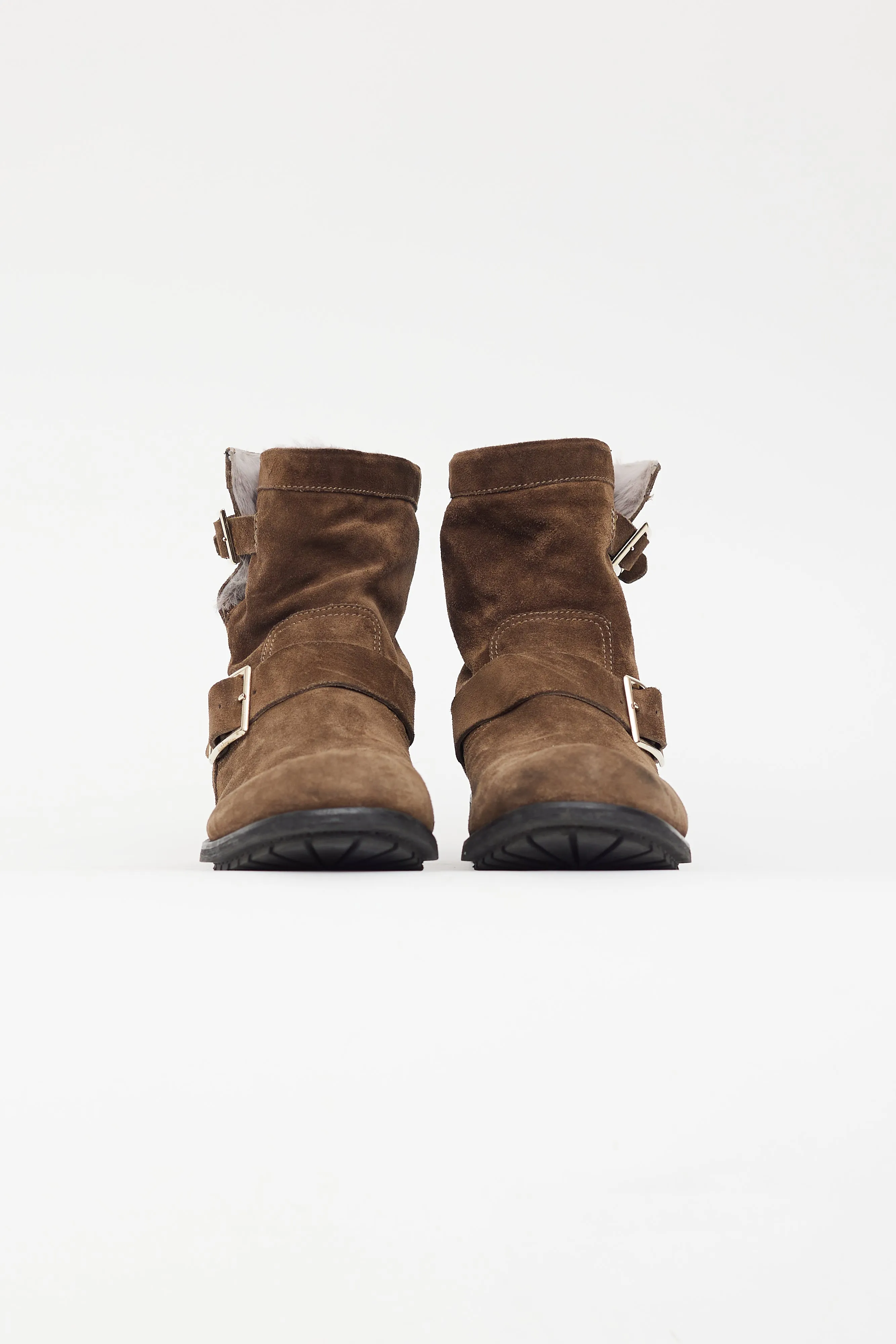Brown Suede & Shearling Lined Youth II Boot