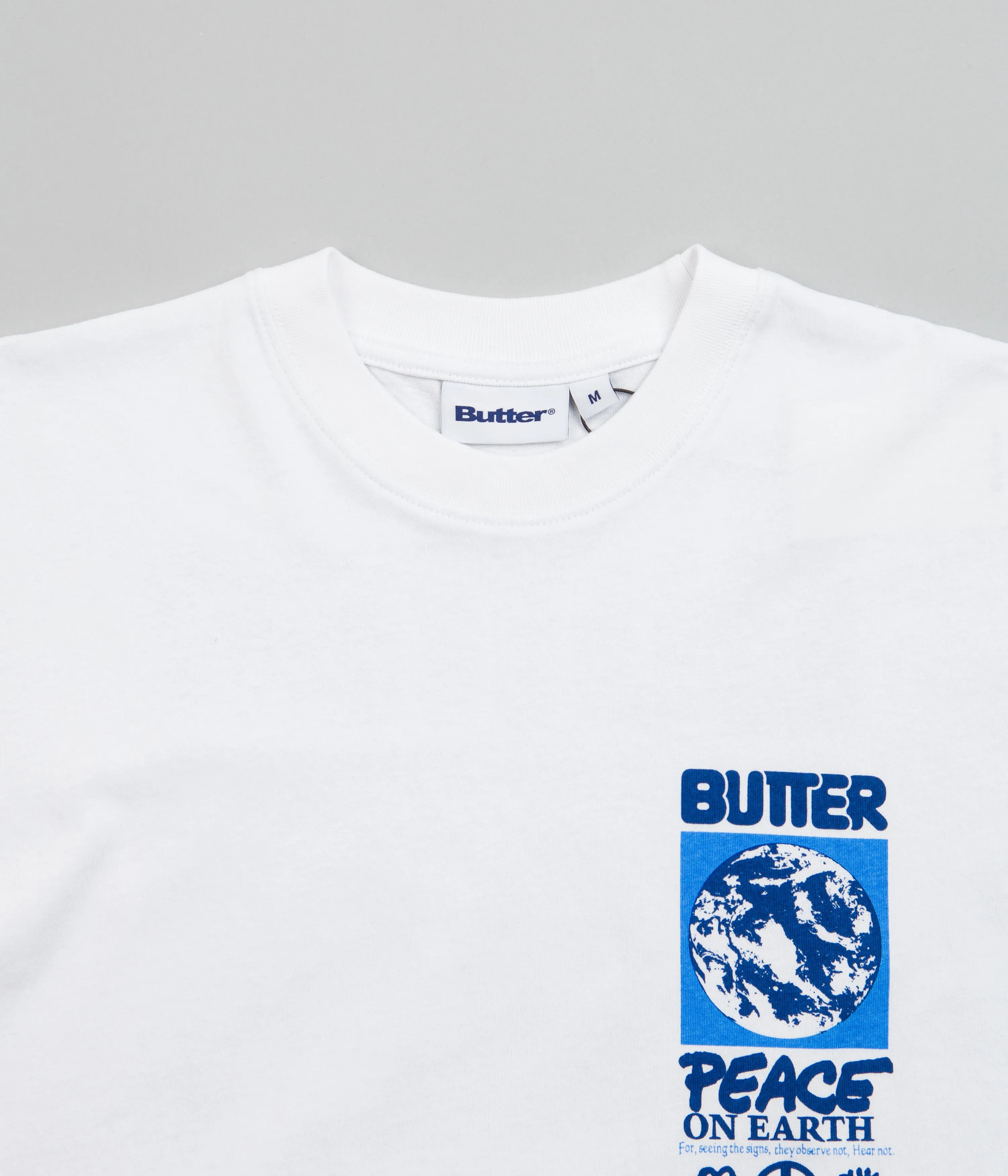 Butter Goods Peace On Earth T-Shirt - White