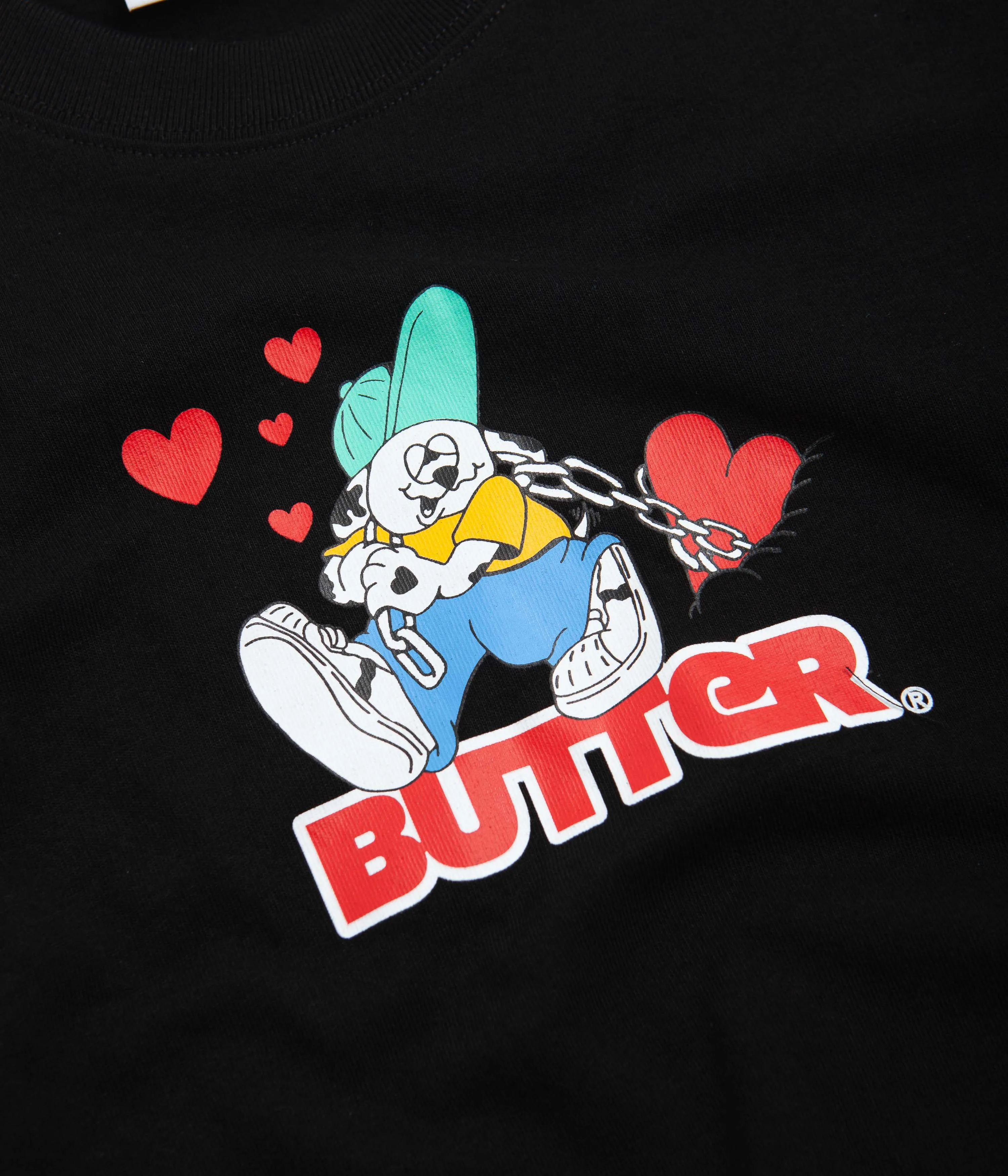 Butter Goods Puppy Love Logo T-Shirt - Black