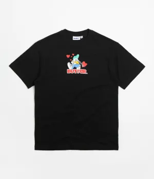 Butter Goods Puppy Love Logo T-Shirt - Black