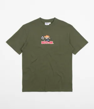 Butter Goods Racing Logo T-Shirt - Army Green
