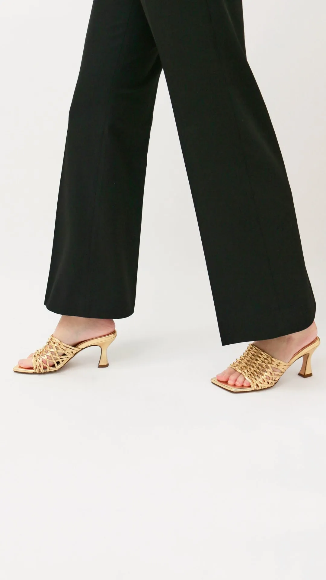 CABO - Gold Woven Leather Sandals