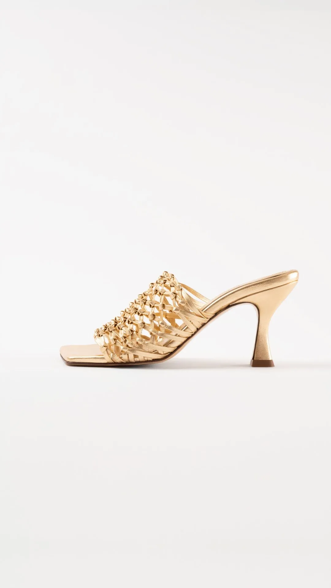 CABO - Gold Woven Leather Sandals