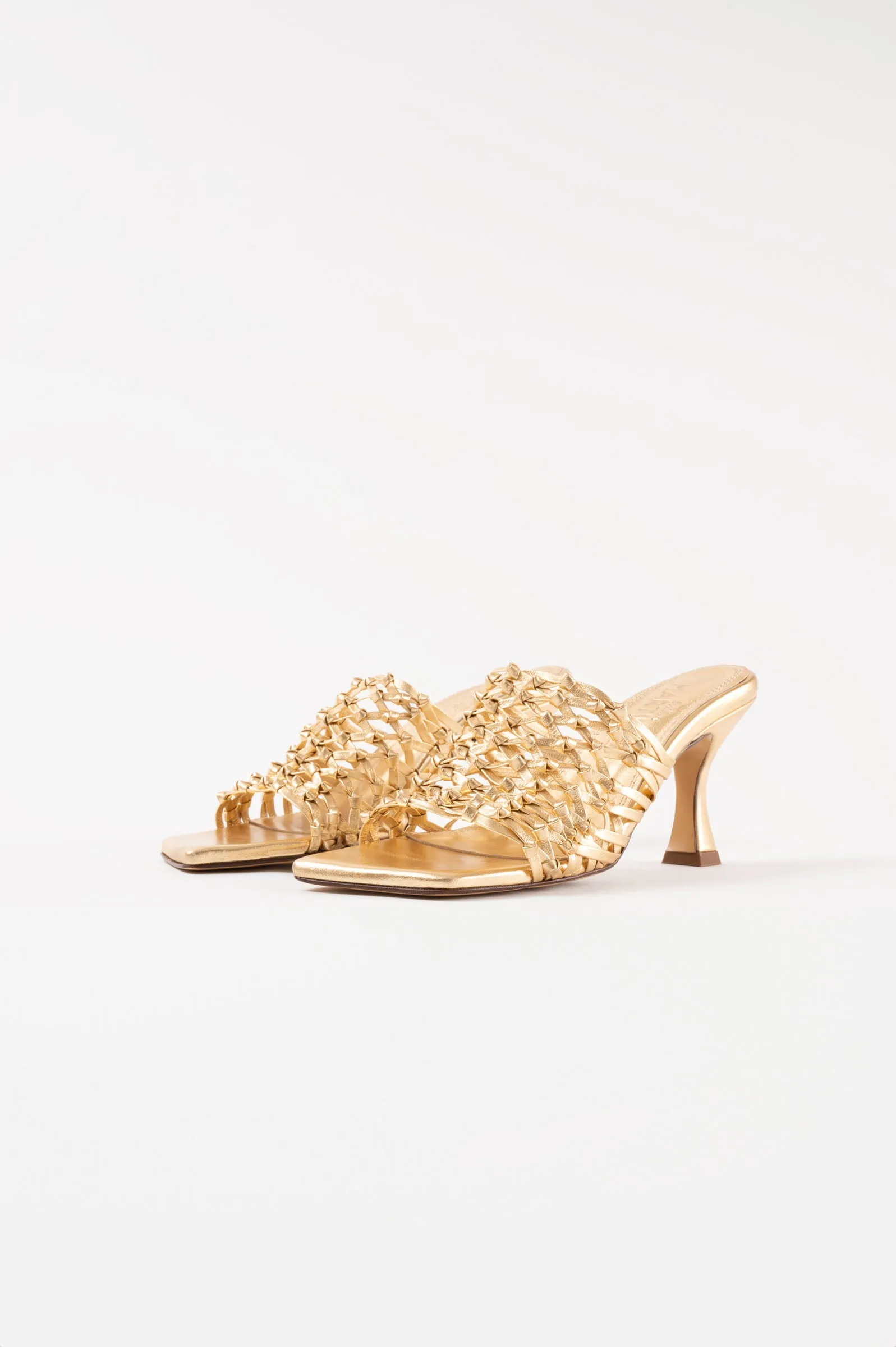 CABO - Gold Woven Leather Sandals