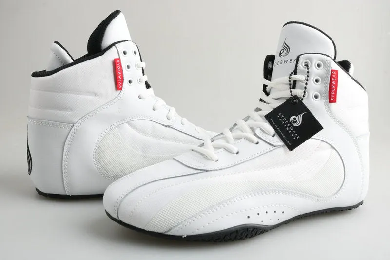CLEARANCE SALES RYDERWEAR D-Mak EVO HEAVY WEIGHTLIFTING FITNESS SHOES BOOTS Eur 38-46 White
