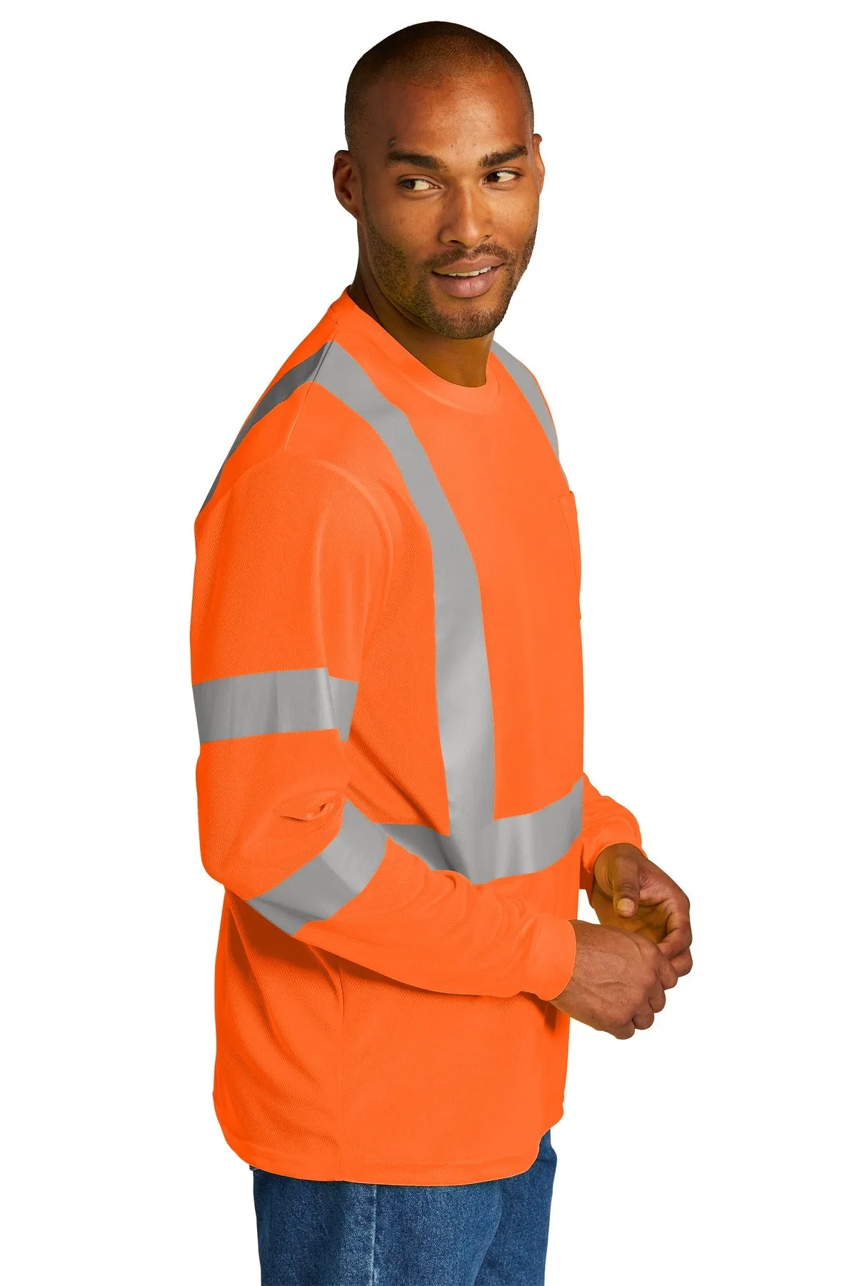 CornerStone ® ANSI 107 Class 3 Mesh Long Sleeve Tee. CS203