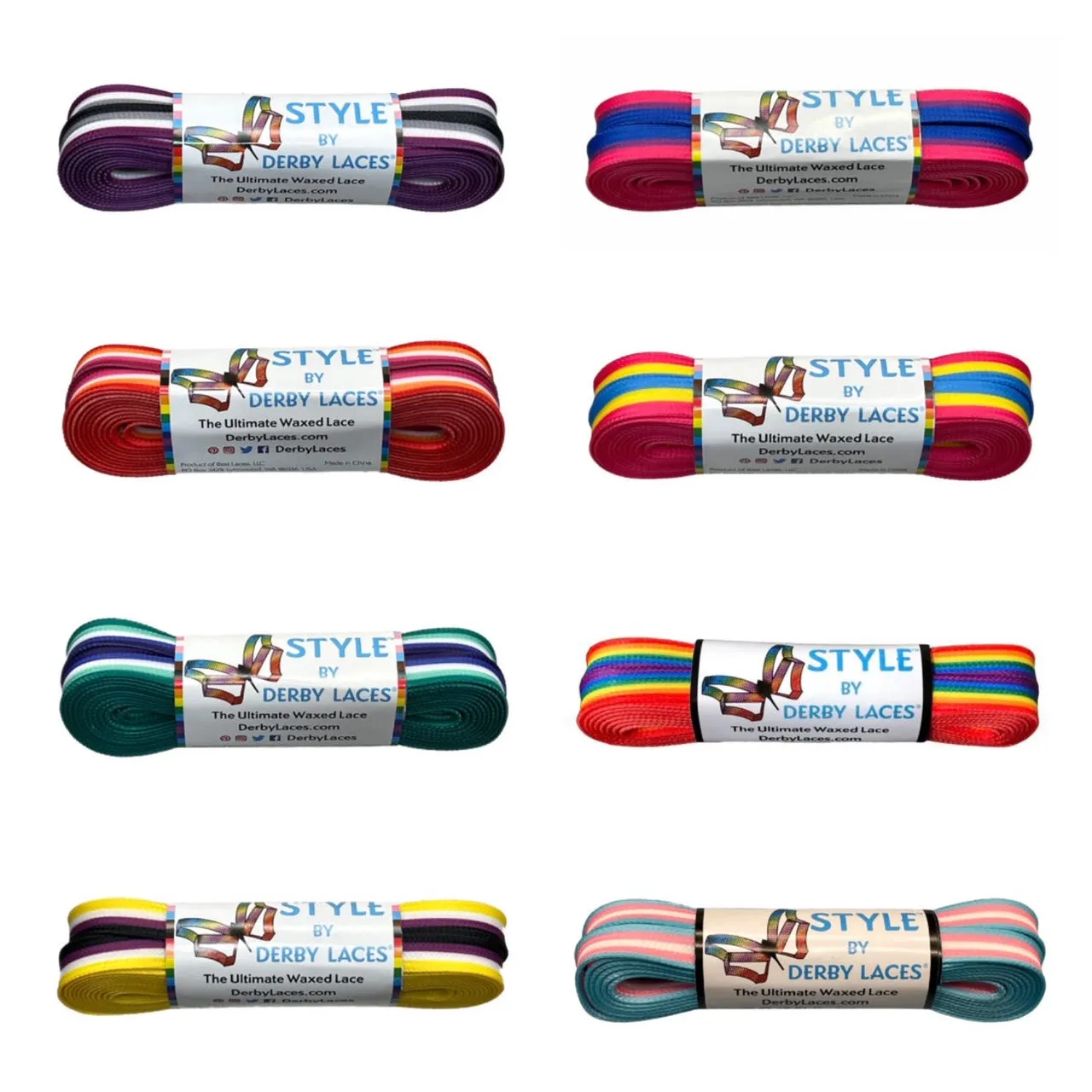 Derby Laces Pride Style 54in Pair