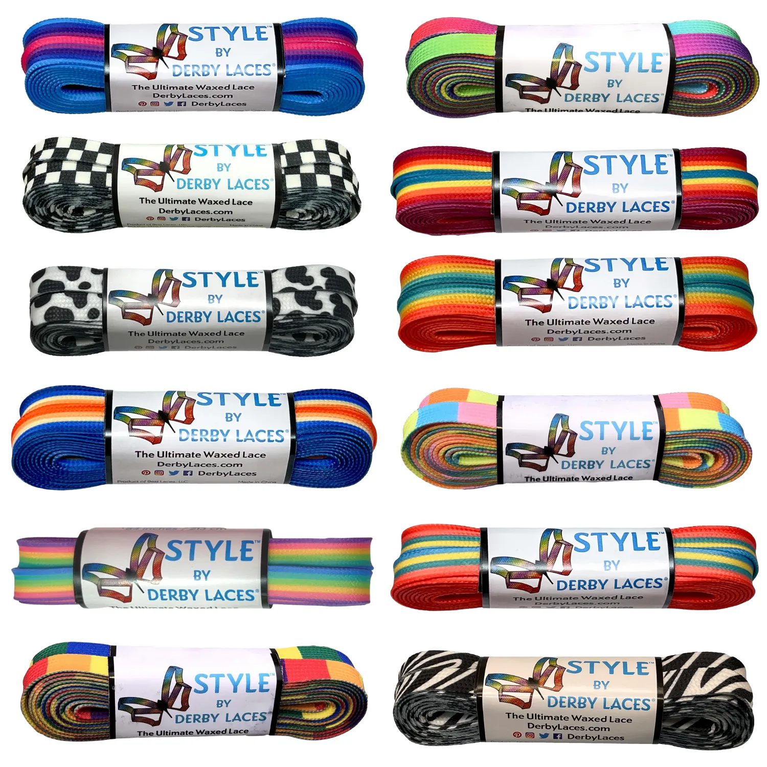 Derby Laces Style 54in Pair