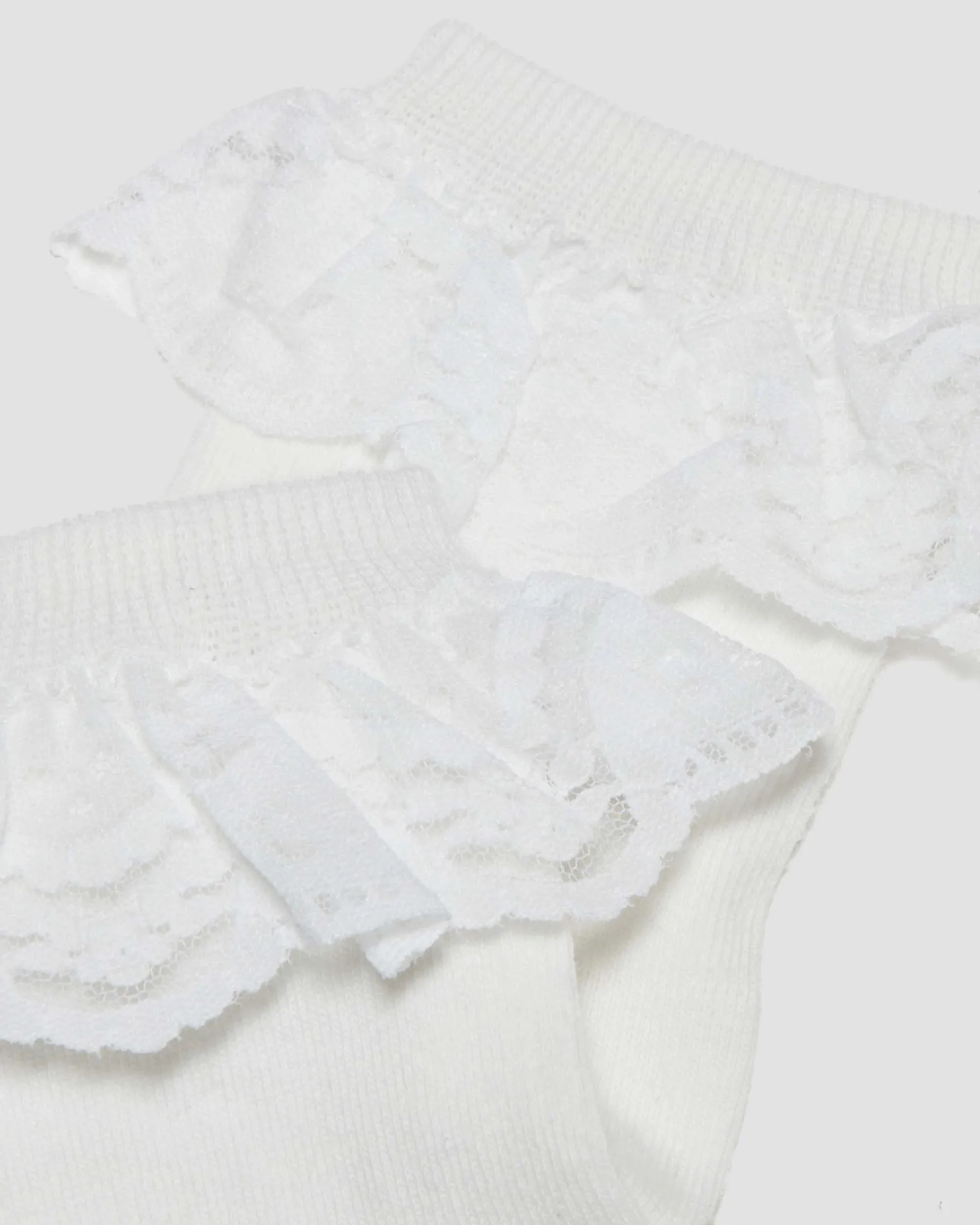 Dr. Martens Frill Sock Organic Cotton Blend - White