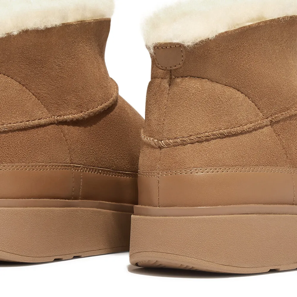 FitFlop Gen-FF Mini Double-Faced Shearling Boots Tan