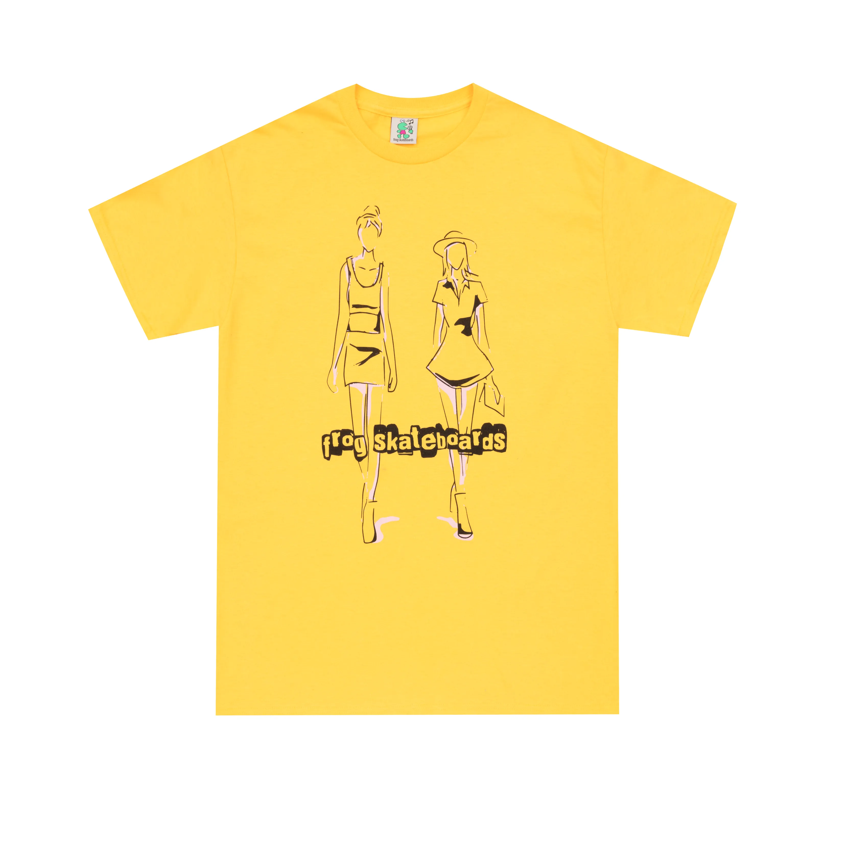 Frog Girl Bosses Tee Yellow