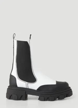 GANNI Egret Ankle Boots