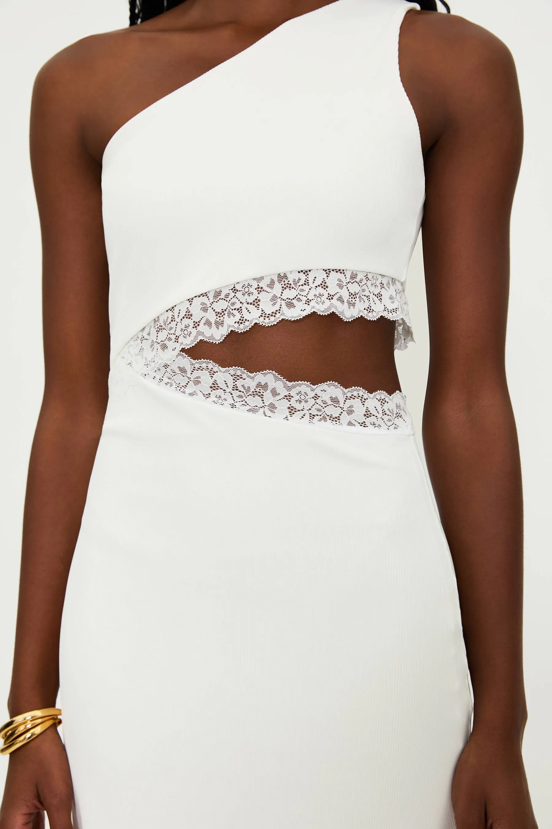 Genevieve Lace Dress White