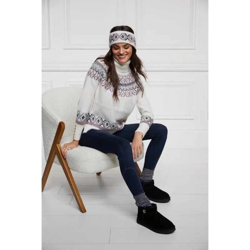 Holland Cooper Ultra Mini Ladies Shearling Boots - Black