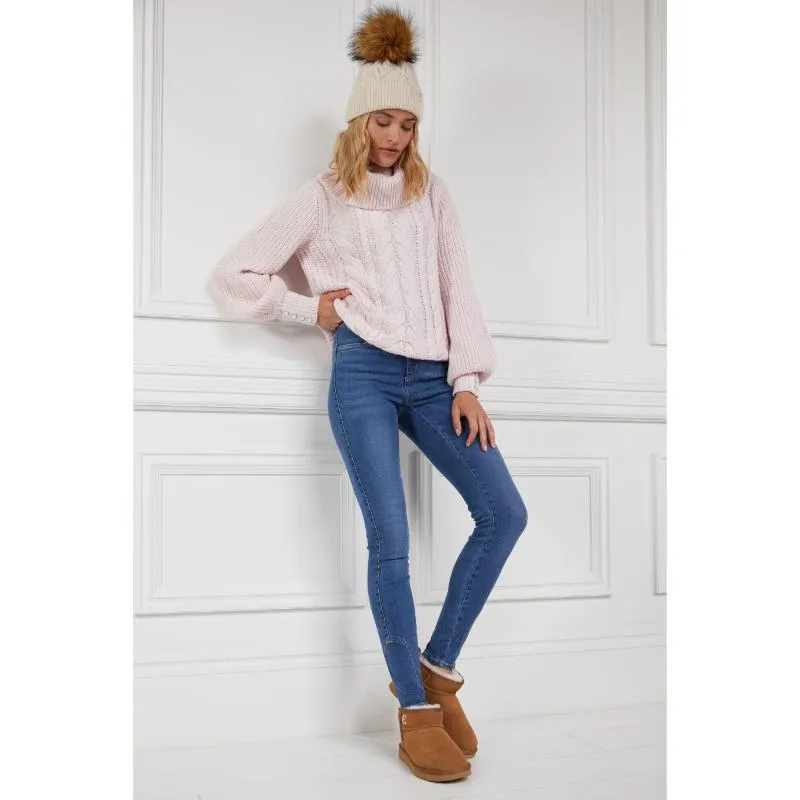 Holland Cooper Ultra Mini Ladies Shearling Boots - Tan