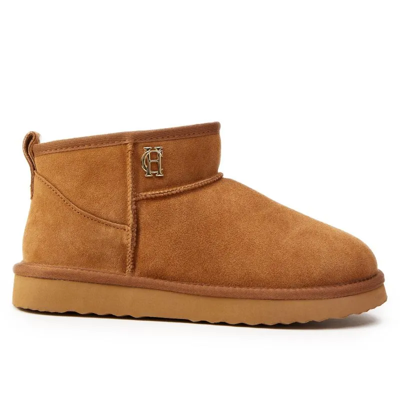 Holland Cooper Ultra Mini Ladies Shearling Boots - Tan