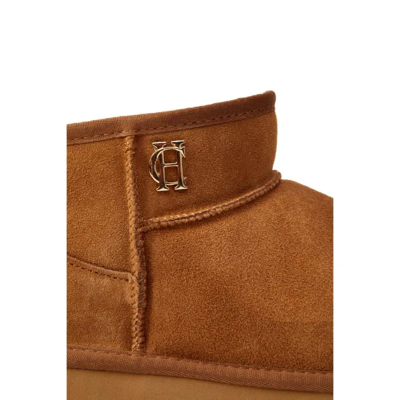 Holland Cooper Ultra Mini Ladies Shearling Boots - Tan