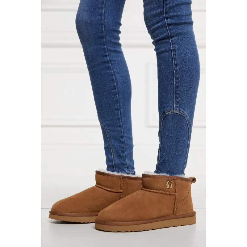 Holland Cooper Ultra Mini Ladies Shearling Boots - Tan