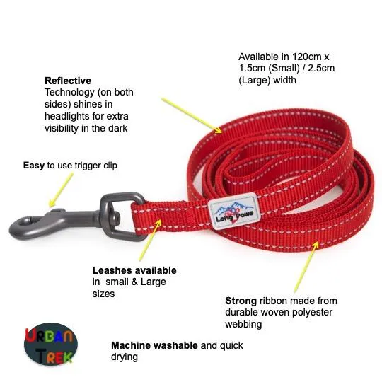 Long Paws Urban Trek Reflective Dog Lead