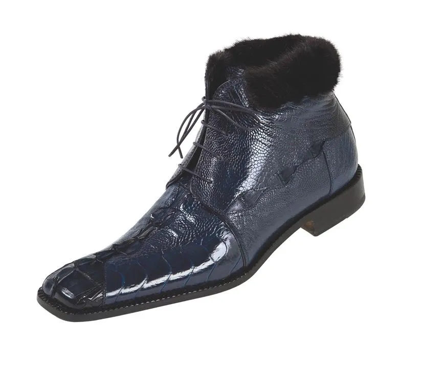 Mauri - 4409 Ostrich Leg/Hornback Tail Dress Boot