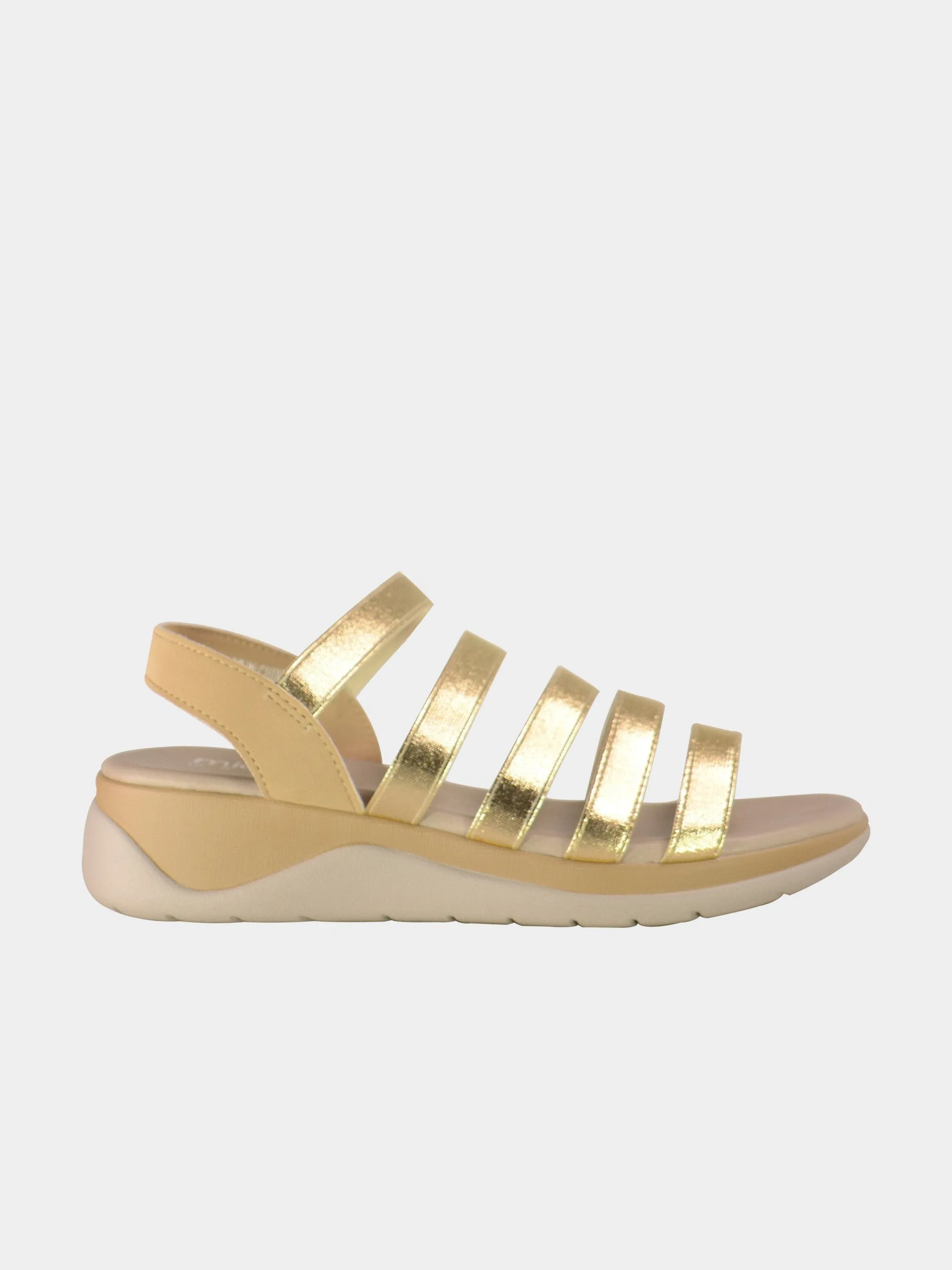 Michelle Morgan Casual Low Heel Back Strap Sandals