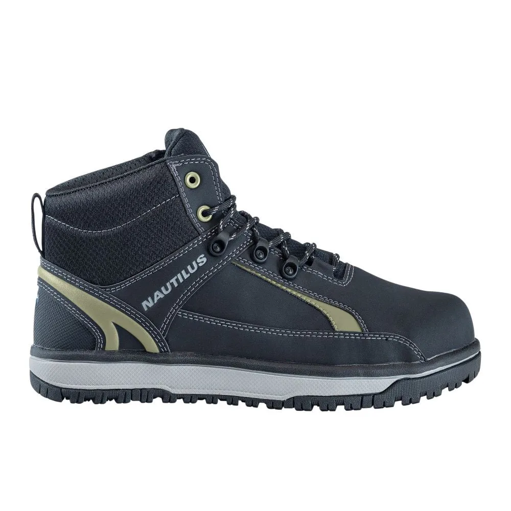 'Nautilus' Men's Urban Int. MetGuard EH SR Alloy Toe - Black / Olive