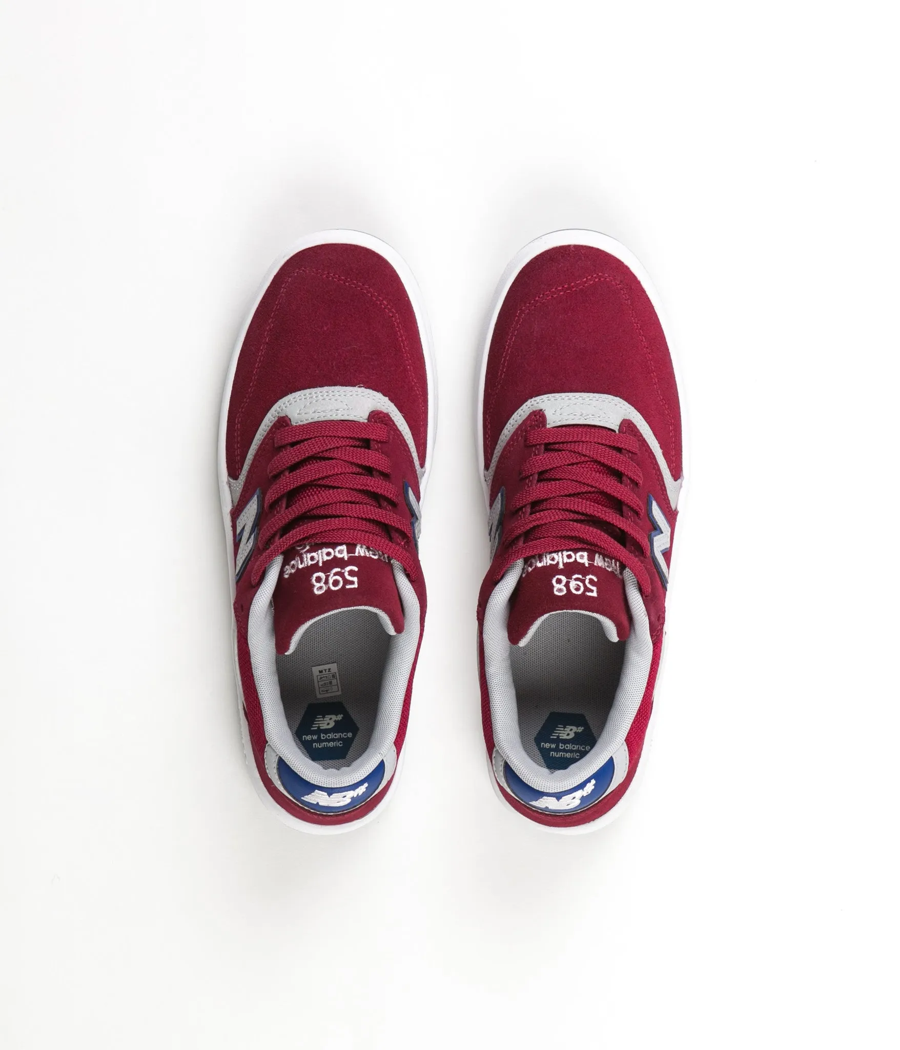 New Balance Numeric 598 Shoes - Red / Grey